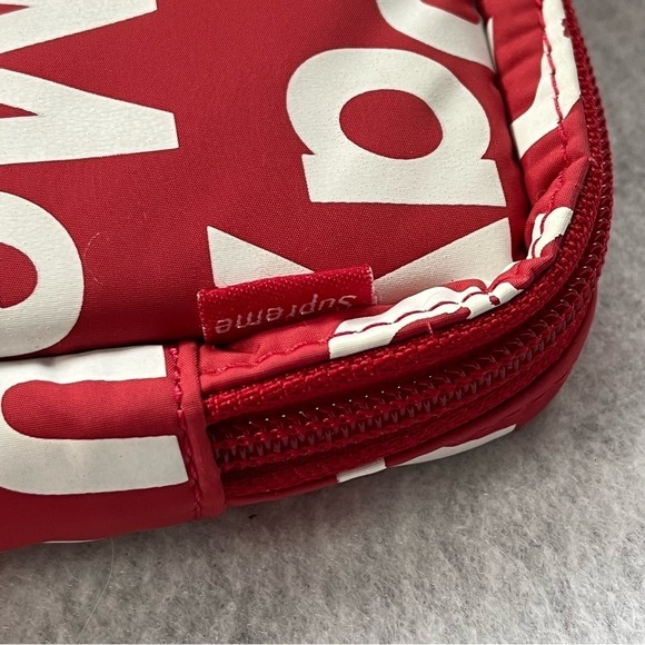 SUPREME x PORTER YOSHIDA Red Ipad Case Zip Around F*ck You Pay Me 2012 - Picture 8 of 16